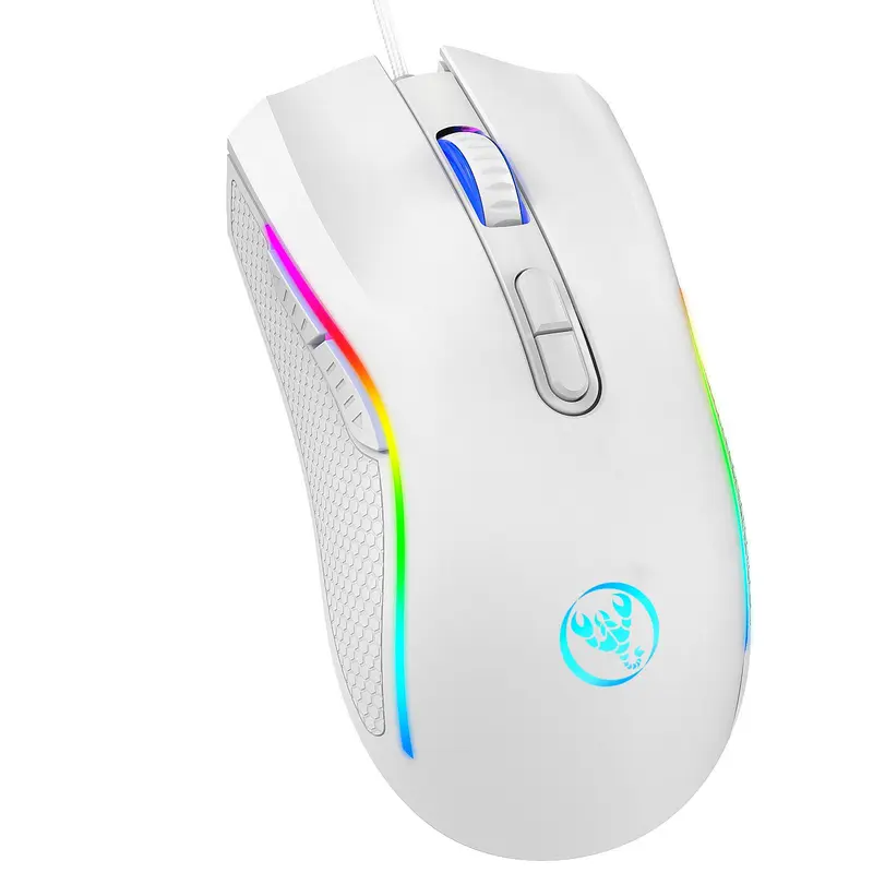 HXSJ-A869 Wired Gaming Mouse, 3200DPI Optical Sensor Mouse, Ergonomic Right Hand Gamer Mouse, Gaming Accessories for Home Office 2