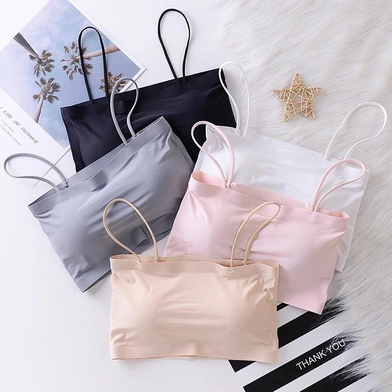 Product Introduction of Set 5 Áo Bra Nữ đúc su trơn quây 2 dây Không Gọng Nâng Ngực tôn vòng một gợi cảm mẫu T111 10