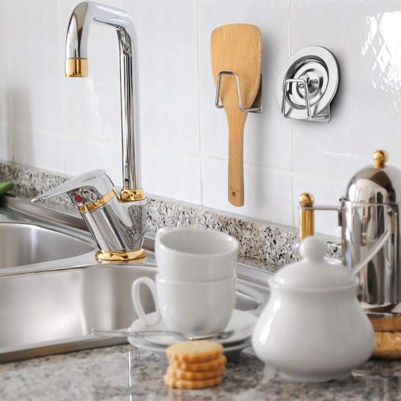 Product Introduction of Kitchen Sink Sponge Holder, 2 Counts Stainless Steel Sink Sponge Drain Rack, Kitchen Sink Accessories Storage Rack 5