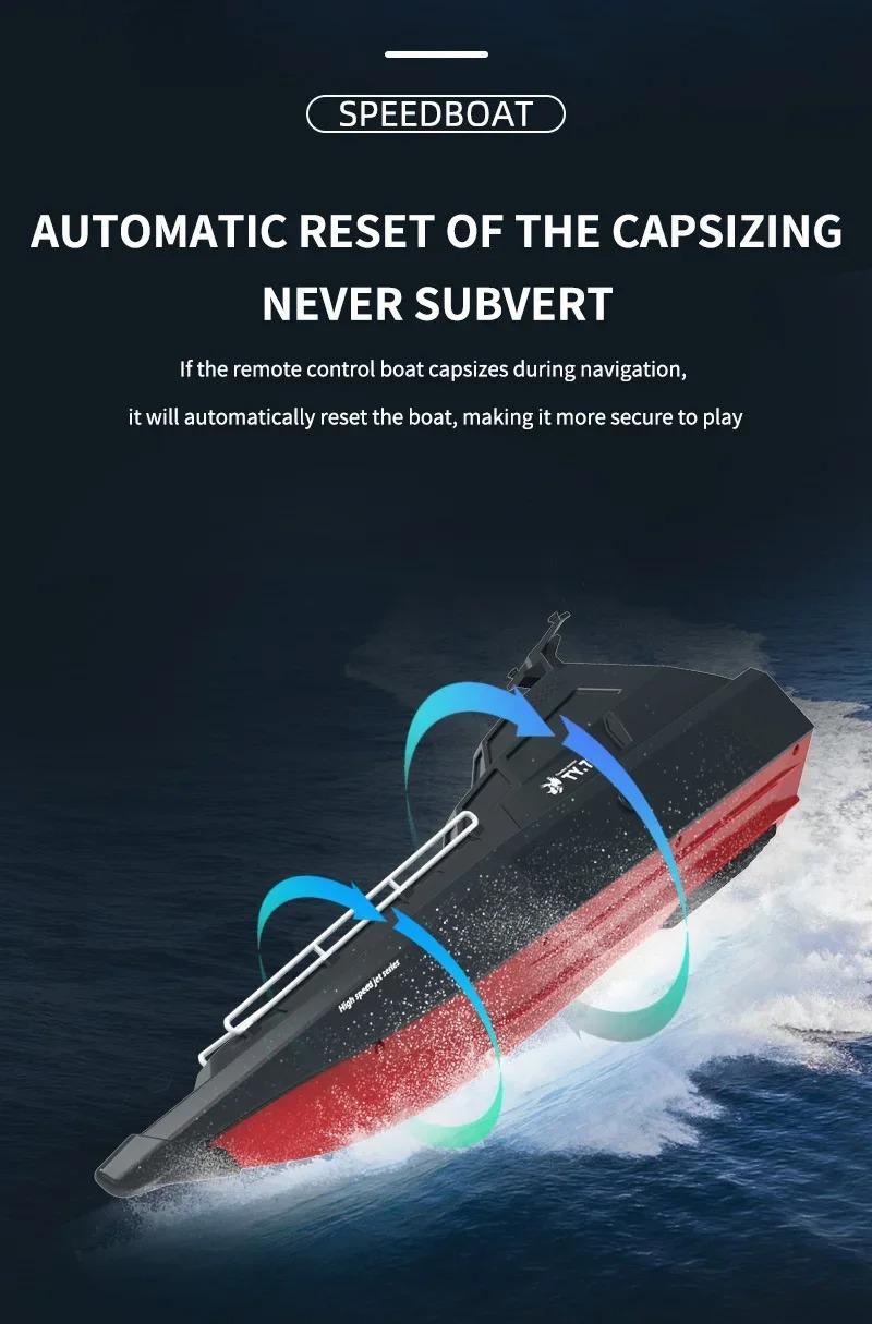 Product Introduction of 2.4GHz TY727 RC TURBOJET PUMP High-Speed Remote Control Jet Boat Low Battery Alarm Function adult Children Toy Gift 5