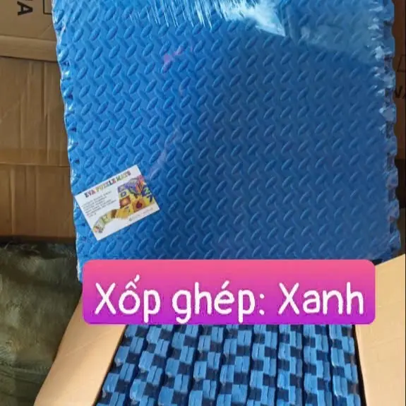 ￼Thảm Xốp Ghép Lót Sàn cho bé miếng dày 1cm vân khế kích thước 60 cm ×60cm 1