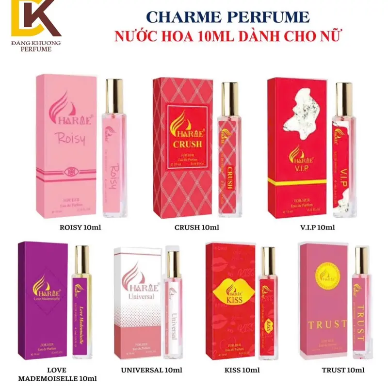 CHARRME PERFUME Nước Hoa 10ml dành Cho Nữ xịt thơm perfume