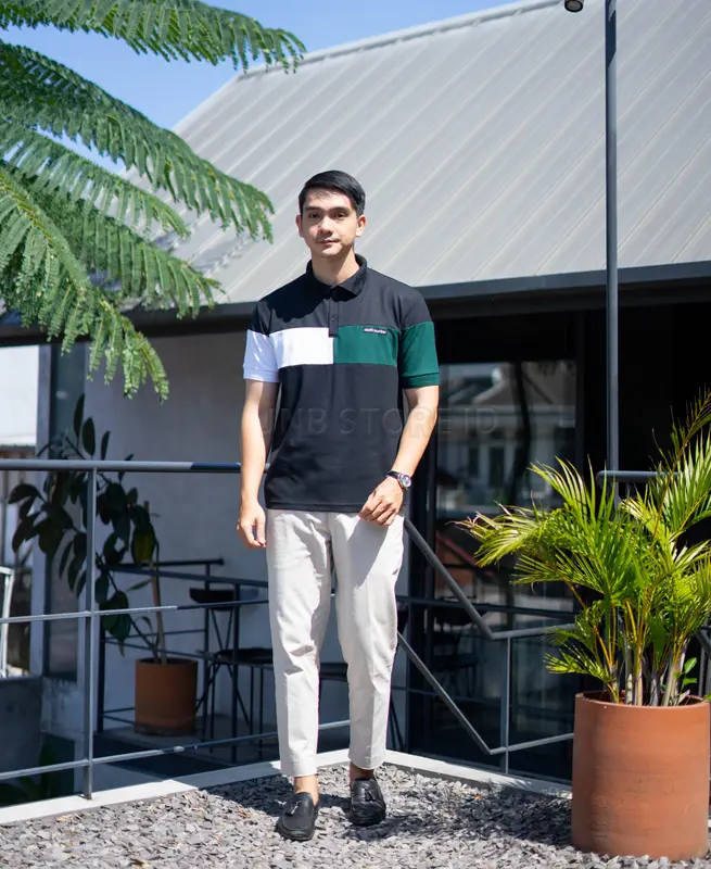 Polo Shirt Pria VOID Lengan Pendek Polo Formal Business Atasan Pria Dewasa 2