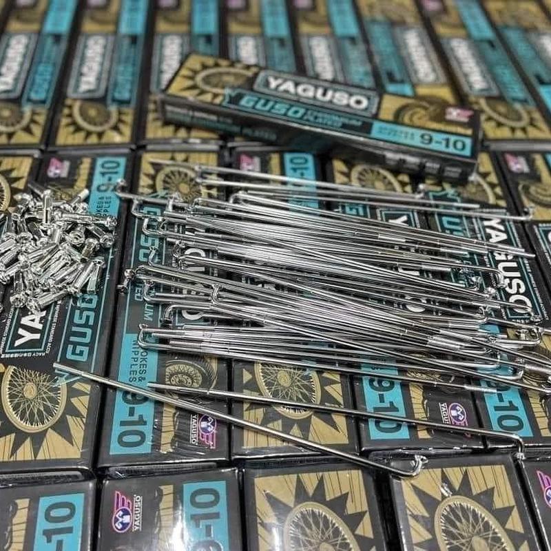 Phụ kiện, Căm Mạ Crom thương hiệu YAGUSO chính hãng thái lan mã căm 9-10 (thân căm có ngấn, bắp chuối)