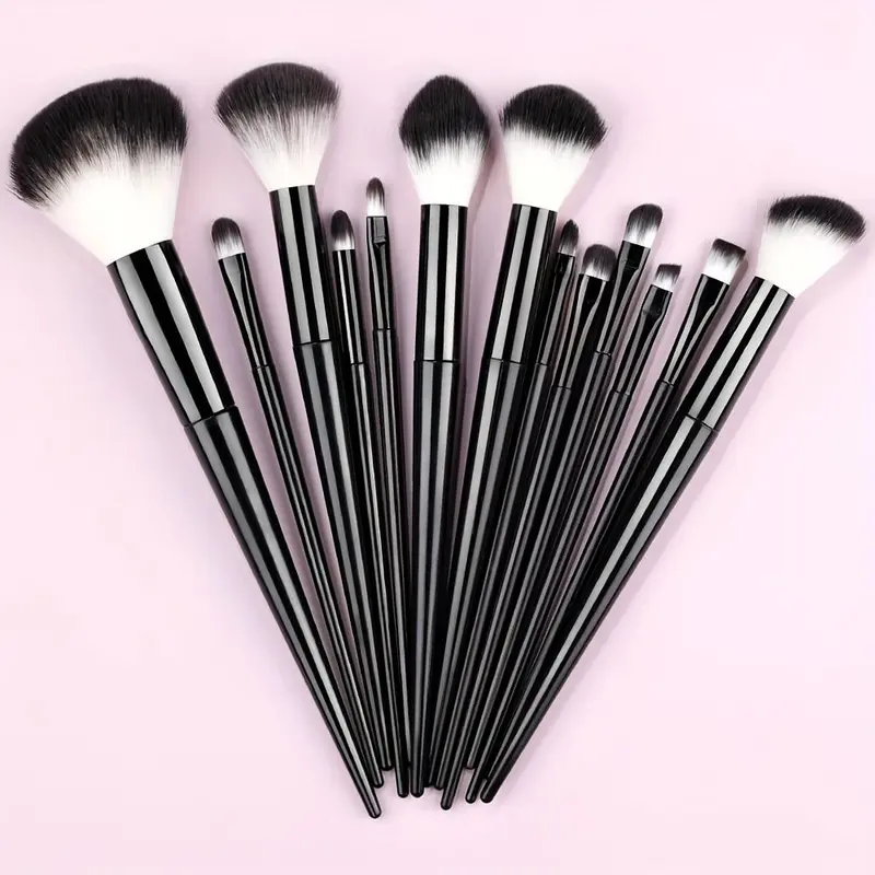Makeup Brush Set, 13pcs/set Soft Fluffy Professional Cosmetic Foundation Powder Eyeshadow Kabuki Blending Make Up Brush with Bag, Makeup Tool 8