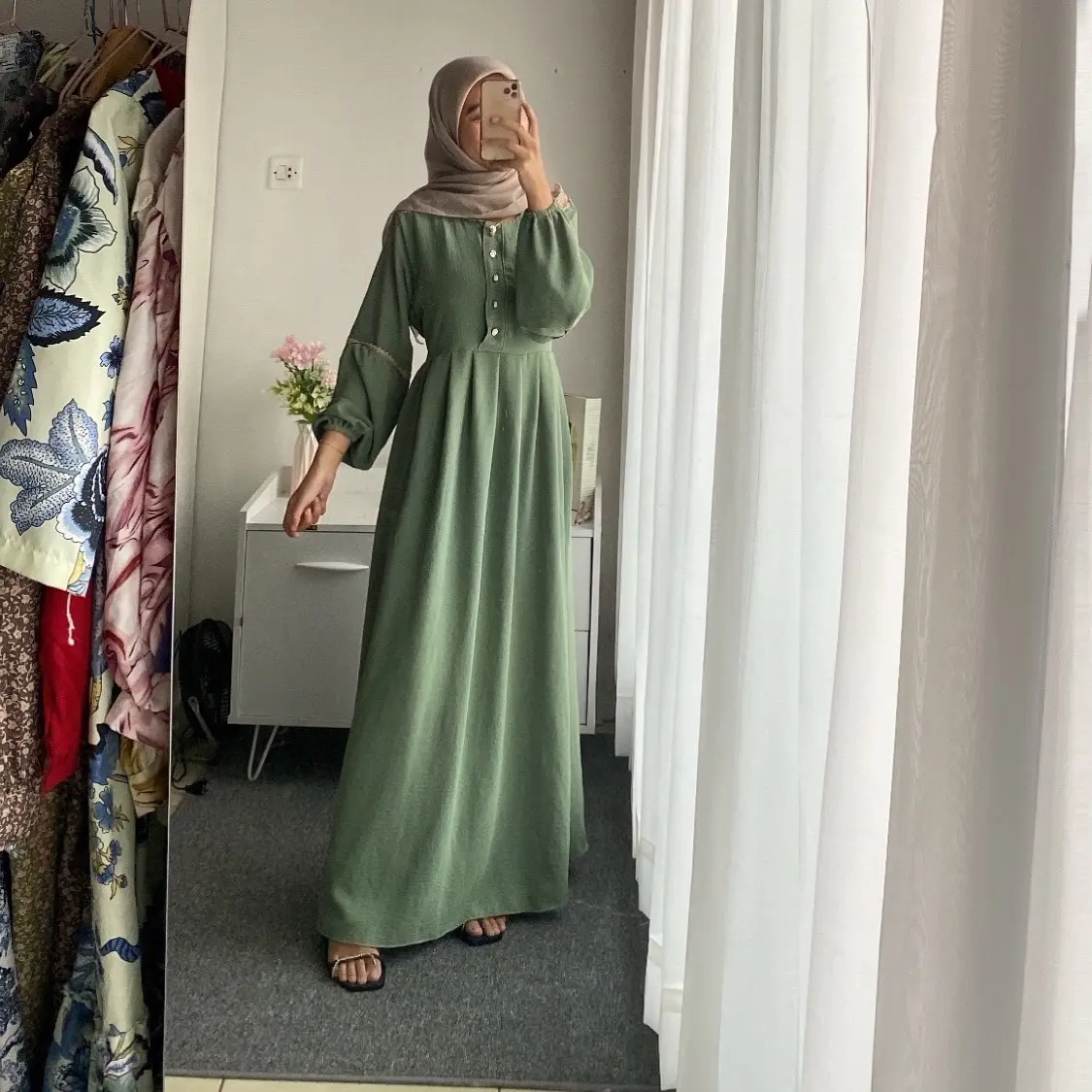 Sofia Dress Crincle Airflow / Dress Wanita Terbaik