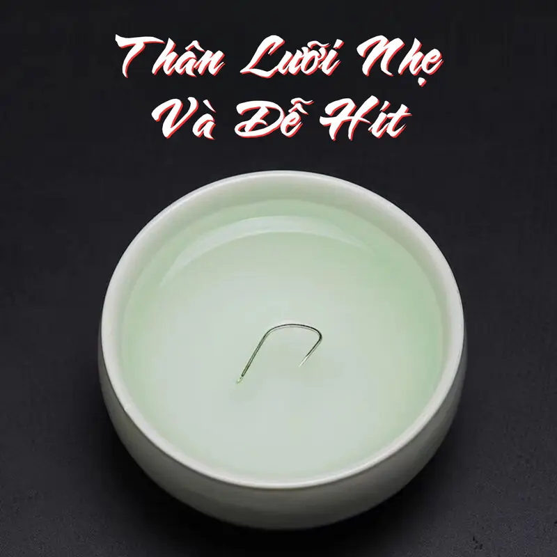 Lưỡi Nanh Sói Cao Cấp Dáng Mỏng Cá Nhát - Gói 100 Lưỡi Đi Câu Bắt Cá Fishing Câu Cá 3