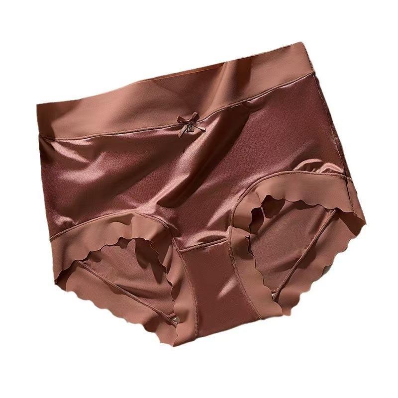 Quần Lót Satin, Sang Trọng Giá Cả Phải Chăng, Dành Cho Nữ, Cạp Thường, độn Hông, Làm Bằng Lụa Lạnh Mỏng, Thân Thiện Với Làn Da, Ôm Sát Và Thoải Mái, Thông Gió Không Đường May, Khử Mùi, Kháng Khuẩn, Cảm Giác Tự Nhiên 4