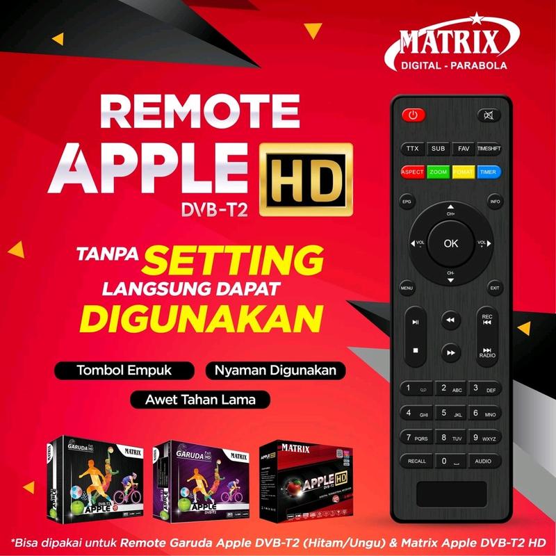 REMOTE SET TOP BOX DVB T2 MATRIX 0