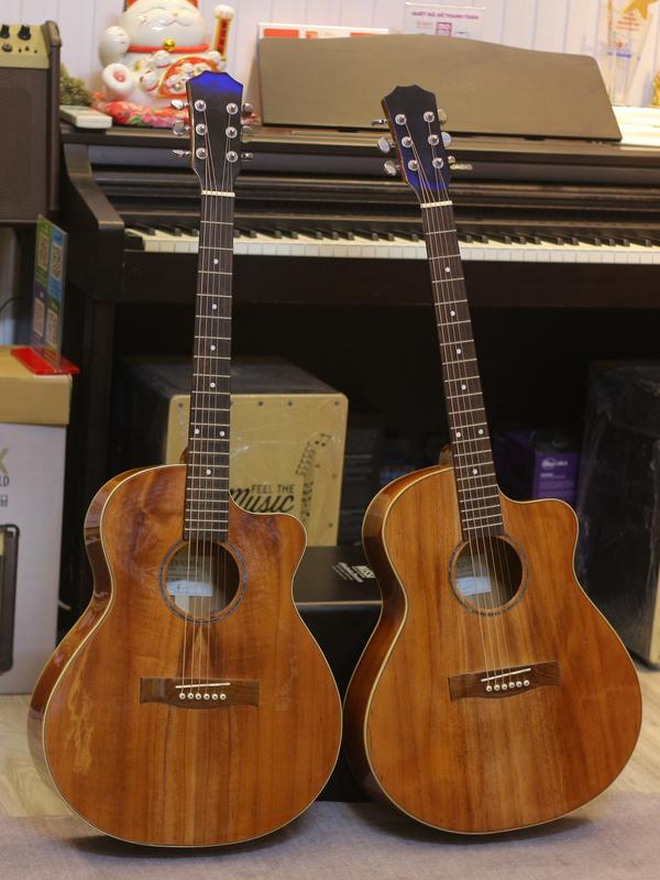 Đàn Guitar Acoustic AC-01AH  - Full Solid - kèm bao da, kẹp capo, bộ dây dự phòng, pick gảy, ti chỉnh cần