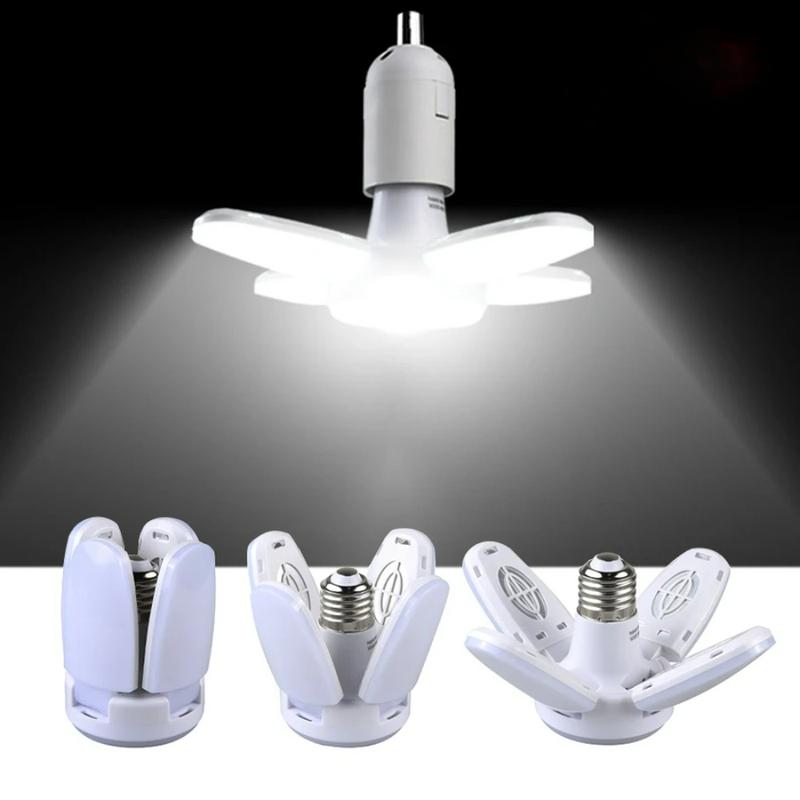 Product Introduction of Foldable LED Bulb E27  Blade LED Lamp  Bombilla Lampada Spotlight for Home Ceiling Panel Room Garage Lighting 16