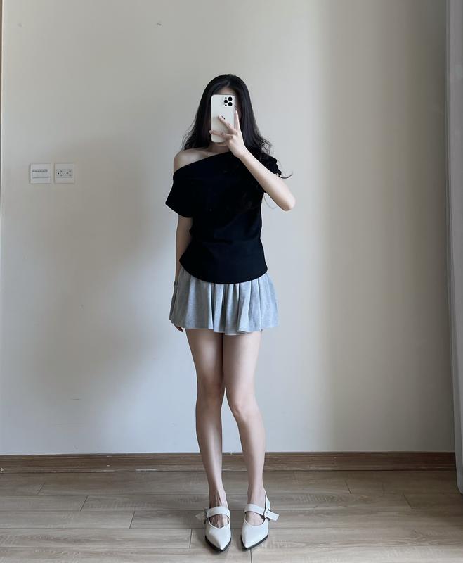 Áo Thun Lệch Vai Xếp Ly, Áo Kiểu  Sườn Nhún Eo Điệu Đà, Áo Phông Form Vừa Chất Vải Co Dãn Mềm Mịn Miho House | BigBuy360 - bigbuy360.vn