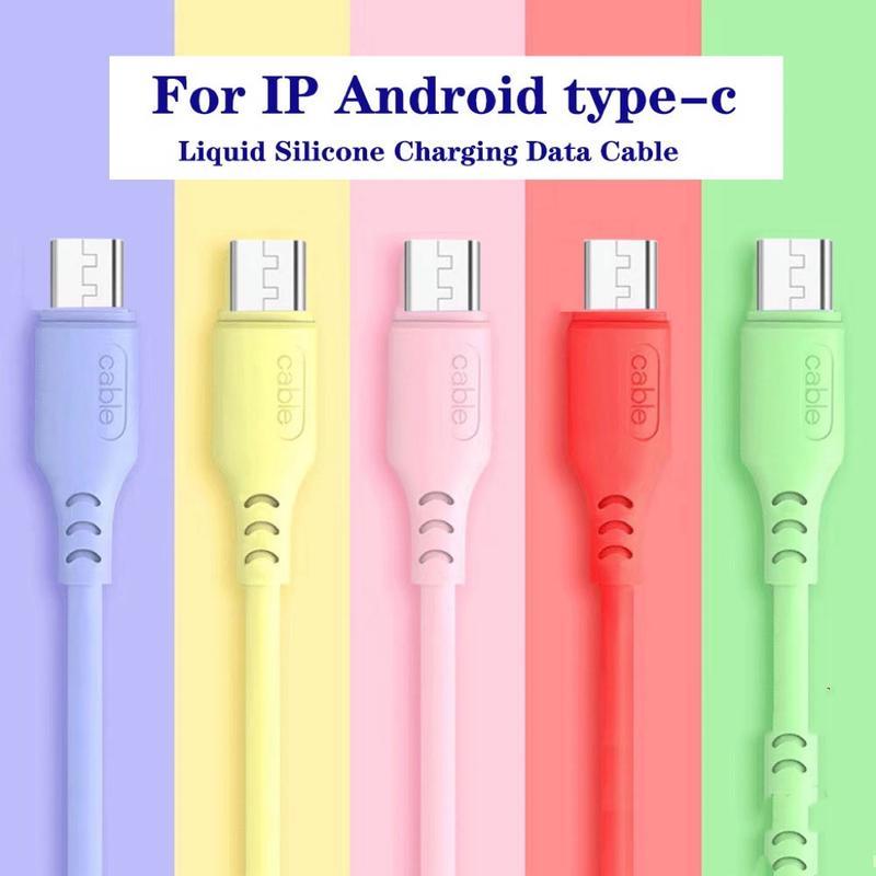 Macarons Mobile Cable Wire chargers 1Meter Android Micro USB - TikTok ...