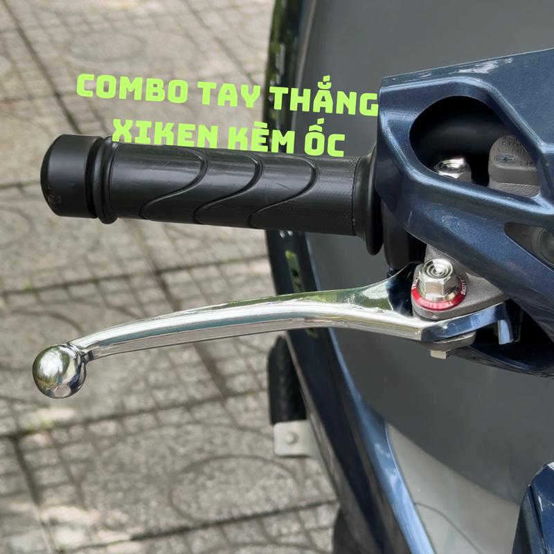  Tay Thắng Nhôm Xiken Kèm Ốc  Ốc Inox304  Tặng Kèm Long Đèn Đỏ Có Chữ Các Dòng Xe Wave Future Sirius Exciter Winner,.. 