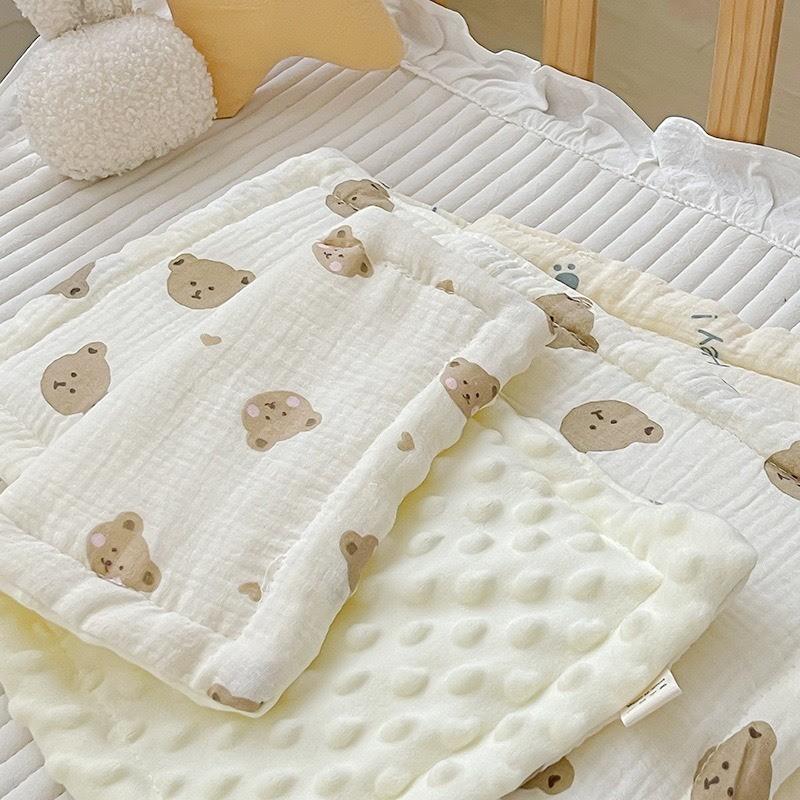 GỐI XÔ MUSLIN HẠT ĐẬU, MỀM MẠI CHO BÉ 2