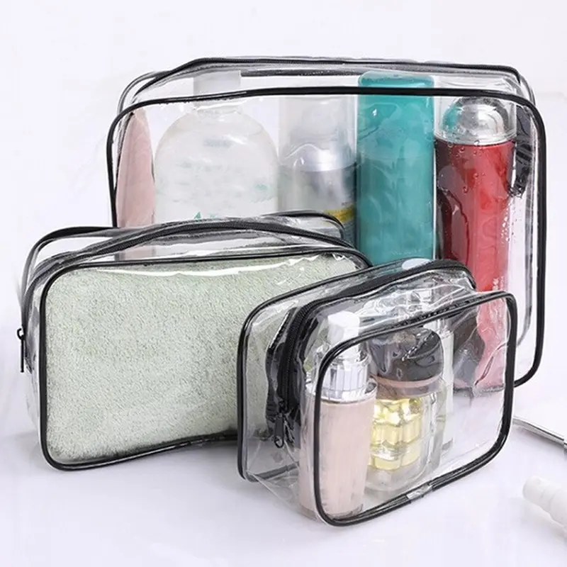 Túi Đựng Mỹ Phẩm PVC Trong Suốt Cho Nữ, Túi Du Lịch Có Khóa Kéo, Túi Đựng Đồ Trang Điểm Trong Suốt, Hộp Làm Đẹp, Dụng Cụ Sắp Xếp Đồ Trang Điểm, Túi Đựng Đồ Tắm, Túi Đựng Mỹ Phẩm Đồ Vệ Sinh Cá Nhân