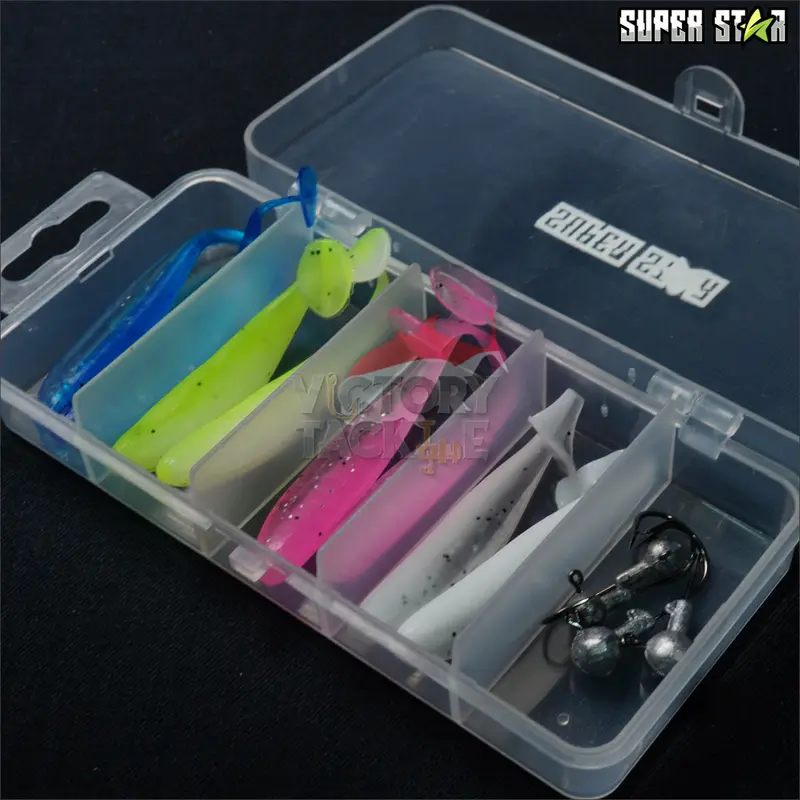 BOX Umpan Pancing SUPERSTAR SOFT LURE SET JIGHEAD 3