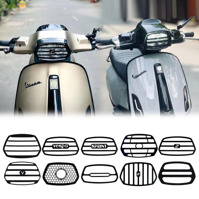 Ốp Đèn Pha Cho Vespa Sprint Đời Led 2 Tầng Và Halogen