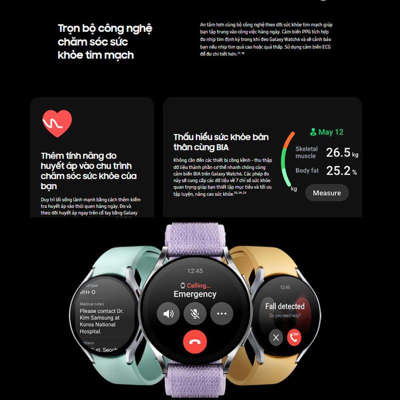 [Galaxy Watch 6]Đồng hồ thông minh Galaxy Watch 6 - Hàng chính hãng 8