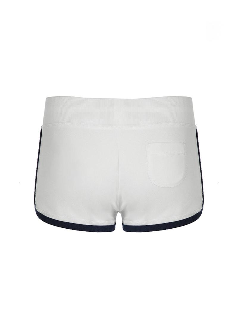 Product Introduction of Women's Letter Print Drawstring Waist Shorts, Casual Comfy Shorts for Summer, Ladies Bottoms for Daily Wear 2