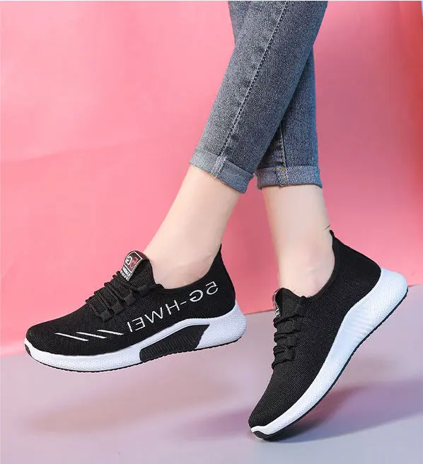 Giày Thể Thao Nữ, Giày Vải Buộc Dây Nữ Kiểu Dáng Thời Trang, Đế Cao Su Đi Siêu Êm GN29 Sneaker Shoes 5