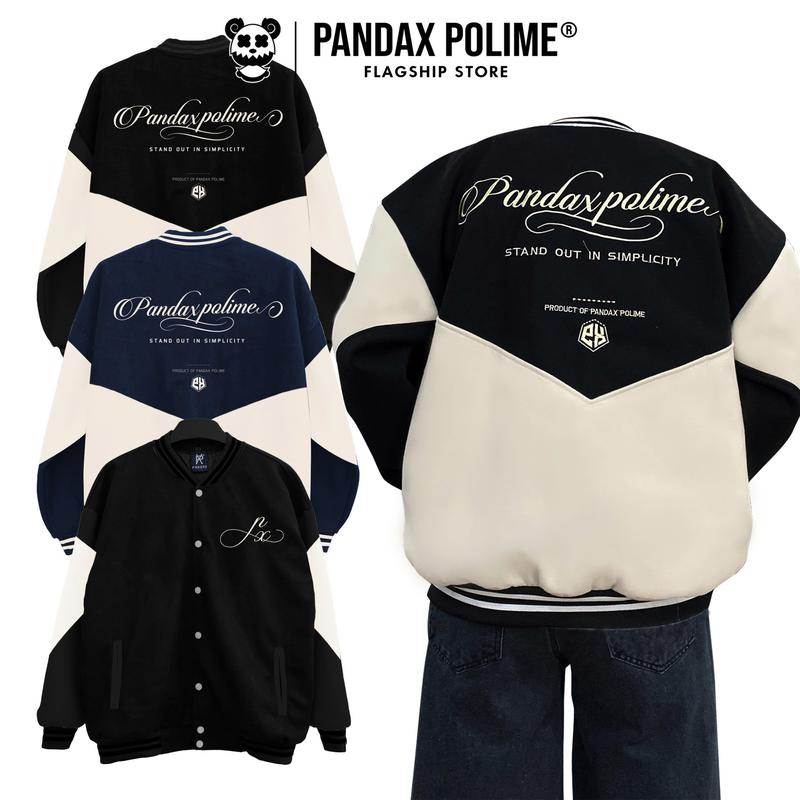 Áo Khoác varsity bomber nam nữ choàng dạ local brand form rộng bóng chày cặp đôi unisex oversize dày dặn Pandax Polime Jacket Menswear
