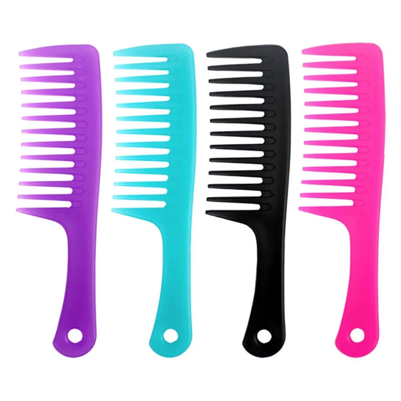 Hairdressing large wide tooth comb large size special comb for curly hair heat-resistant and anti-static pear flower head large tooth comb
