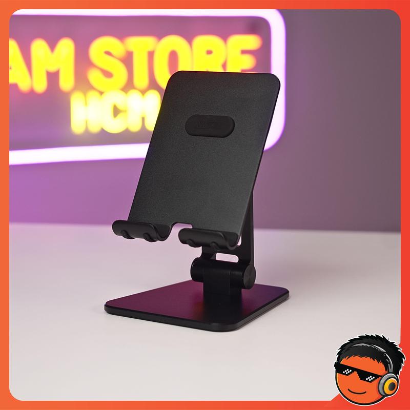 Giá Đỡ Điện Thoại, iPad ST01 - Nhôm Nguyên Khối, Bản Lề Siêu Cứng Cáp Chắc Chắn, Đế Kê Điện Thoại Xem Livestream,Giá Đỡ Điện Thoại  Xem Phim