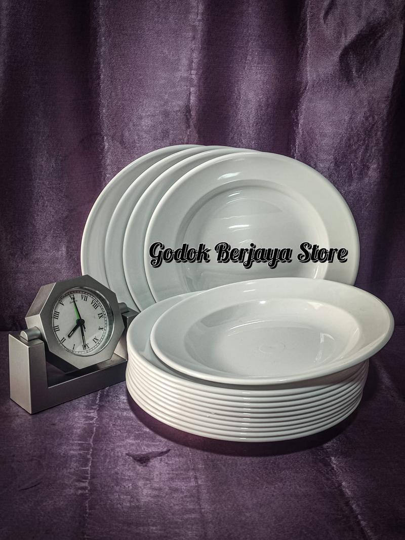 Product Introduction of Promo 1 Lusin Piring Melamin Asli SNI Model Bulat Besar Dan Tahan Panas 3