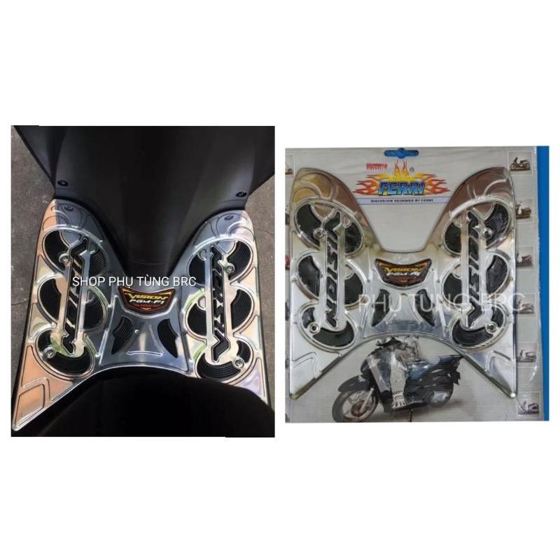 Thảm INOX để chân xe VISION 2014 - 2019 (CÓ ỐC KÈM THEO)