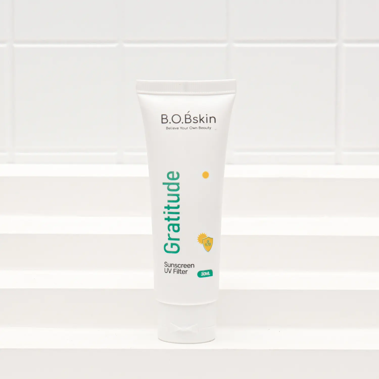 Sunscreen Wajah Murah Anti Kusam Non Comedogenic UV Shield Filter SPF 40 BPOM Gratitude BOBSkin 30 ml Niacinamide Facial