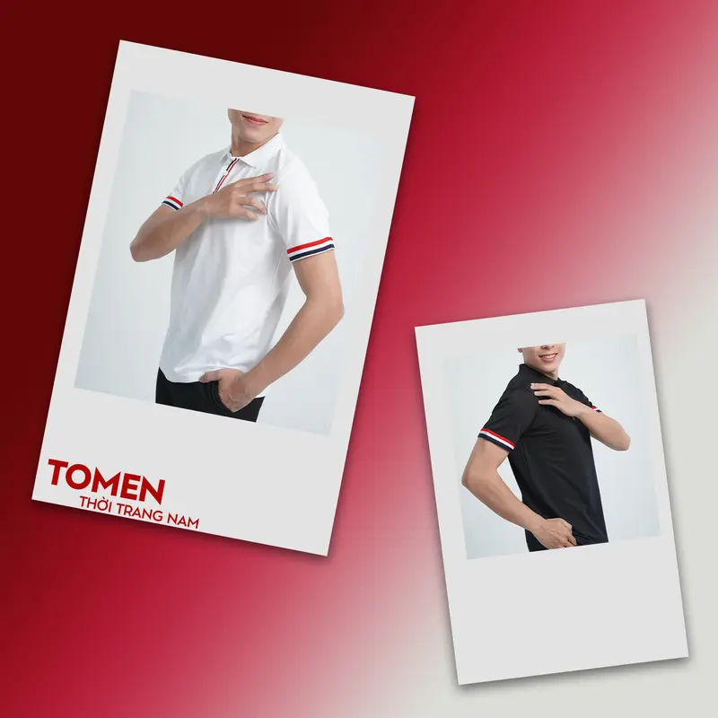 (Big Size 50-95kg) Áo Thun Polo Cao Cấp phối viền dệt kim 3 màu ở cổ tay, trụ cổ , sang trọng và đẳng cấp Nam Menswear 1