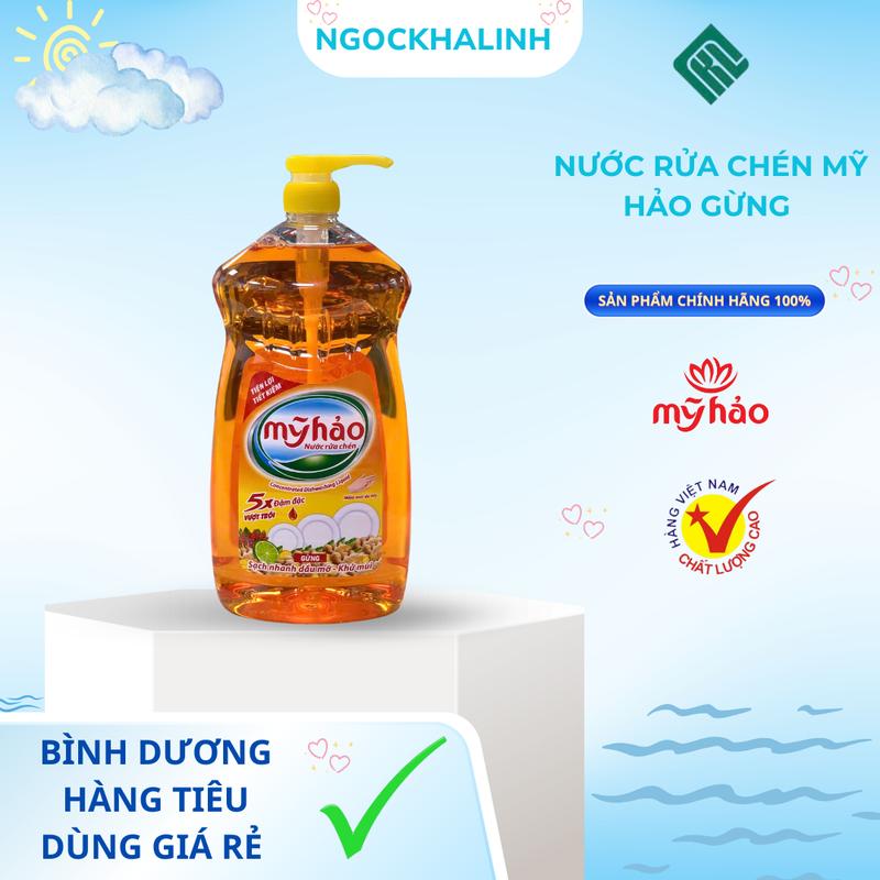  Nước rửa chén Mỹ hảo Gừng chai vòi 1.5kg 