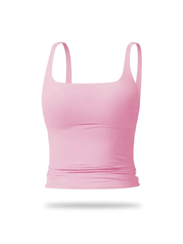 Women's Solid Color Sports Tank Top, Casual Comfy Breathable Sleeveless Sports Vest Top for Yoga Gym Workout Running, Ladies Sportswear Clothes for All Seasons Valentine's Day, gift 7