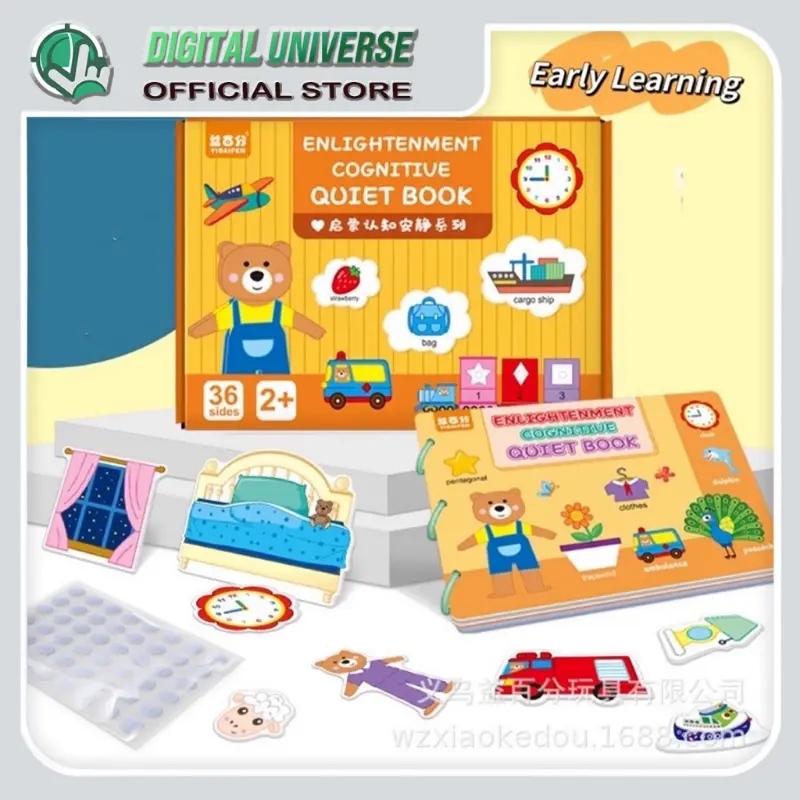 original Early Learning 17 Themes Box Set Enlightenment Cognitive Quiet Book/ Busy Book Early Learning Book