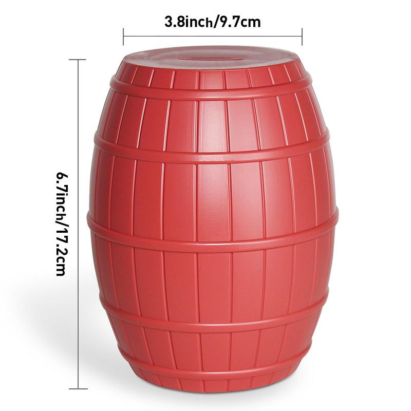 Solid Color Wood Grain Design Piggy Bank, 1 Count Large Capacity Household Decorative Coin Bank, Portable Money Saving Box for Home Office Use 1