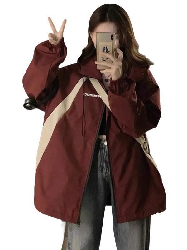 Áo gió nam nữ có mũ cao cấp TOMORROW APT Unisex phối màu chất vải gió dù chống nước
