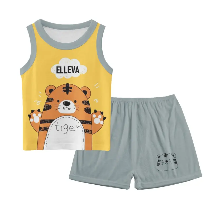 BBI Setelan singlet anak perempuan dan laki laki set lekbong kutung bayi cowok dan cewek unisex import kualitas premium usia 0 4 tahun baju harian tanpa lengan motif karakter lucu 7057 1