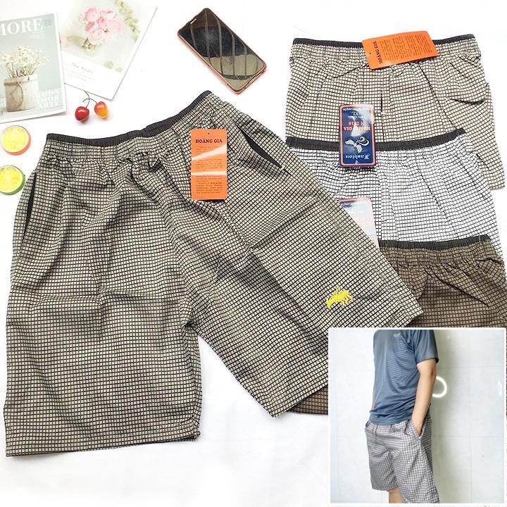 NAIDEP Quần đùi lửng nam kate caro mềm đẹp 50kg đến 80kg - NHIỀU HỌA TIẾT CARO quần  đùi Menswear