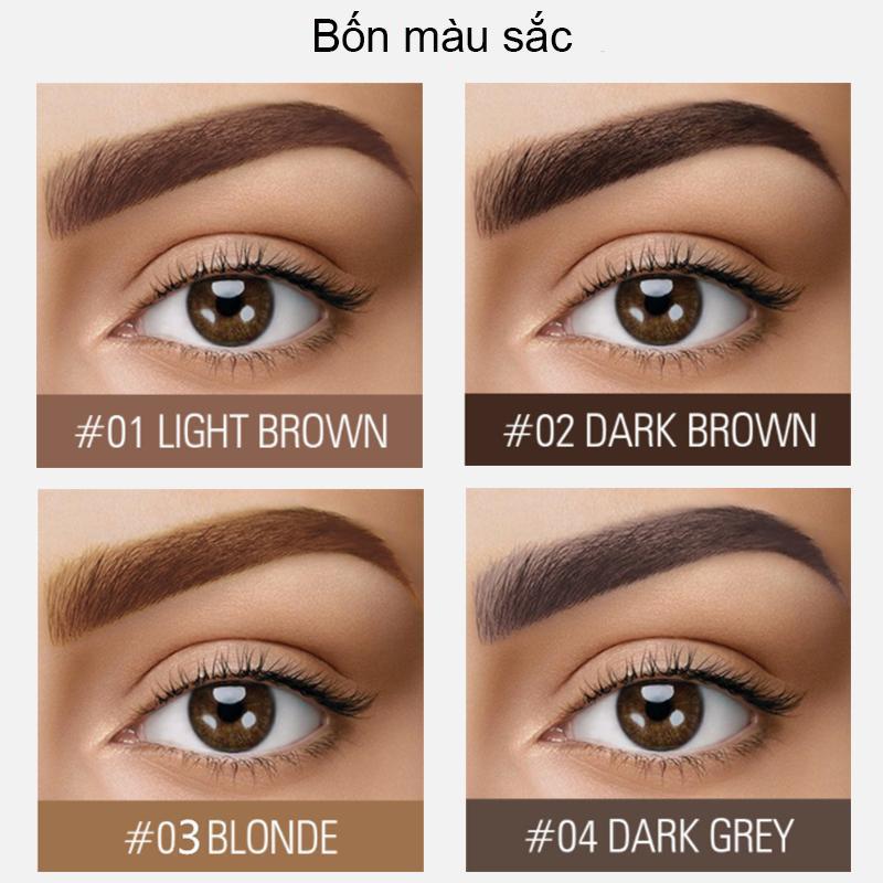 YOUBUY Chì kẻ mày bốn màu bền màu không phai chống nước và mồ hôi chì kẻ mày tự nhiên hoang dã 4