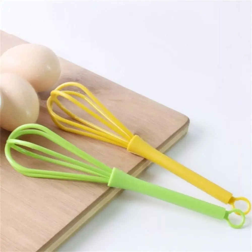 5PCS Creative Manual Egg Beater Mini Plastic Egg Mixer Durable Portable Egg Whisk Kitchen Baking Tool