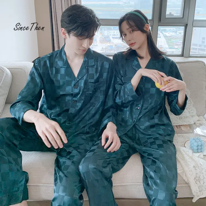 Pijama đôi nam nữ dài tay mặc nhà dài tay - D0010XD Menswear Áo