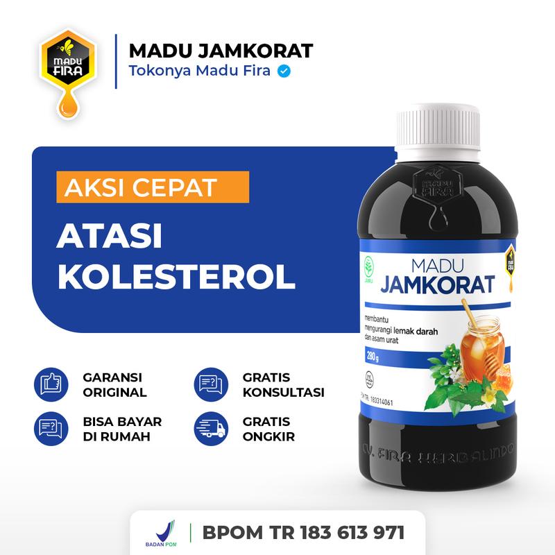 Jamkorat Madu Fira Herbalindo Membantu Menormalkan Kolesterol dan Asam Urat Nyeri Encok Pegel Linu Lutut dan Persendian 0