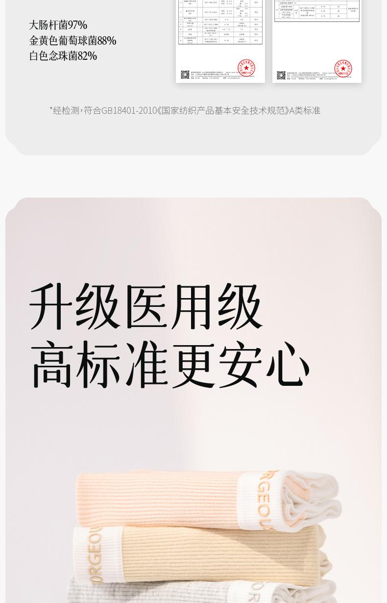 Product Introduction of 2025 Pure Cotton Underwear Antibacterial Crotch Short Boxer Briefs Breathable All-Cotton Crotch Women's Triangle Panties Fashion Hot Sale 9