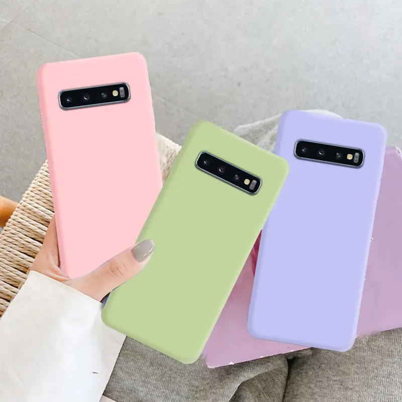 Ốp lưng silicon chống sốc cho Samsung S10, ốp lưng TPU mềm cho Samsung Galaxy S8, S9 Plus, S20, S21, 5G, S22, S23, Ultra, Ốp Điện Thoại 2