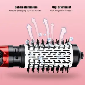 DS PROMO SPESIAL MURAH Blower Hair Curlie Sisir Pengering Rambut Hair Driye Blow / Blow Dry Pengering - AGNES (2BRUSH) Decorshop