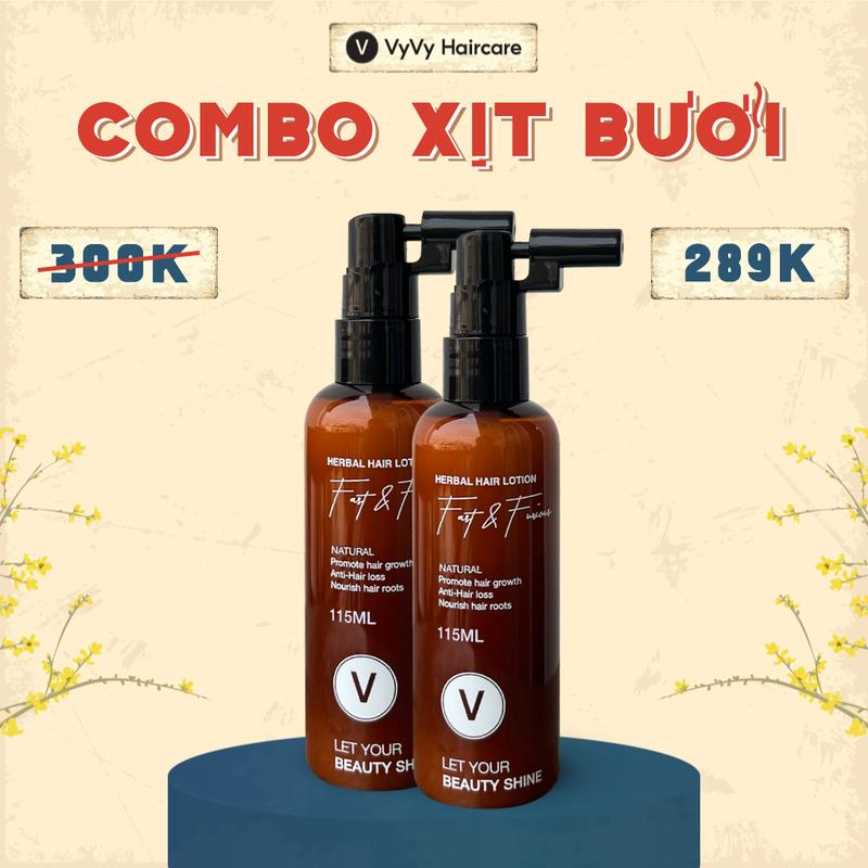 Combo 2 Chai Xịt Bưởi 115ml hỗ trợ nuôi dưỡng da đầu và nang tóc Chăm Sóc Tóc Dưỡng Tóc Nữ