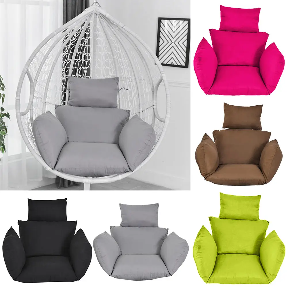 <spoekerld> Household Solid Color Swing Egg Chair Cushion Mat Outdoor Patio Hanging Seat Pad