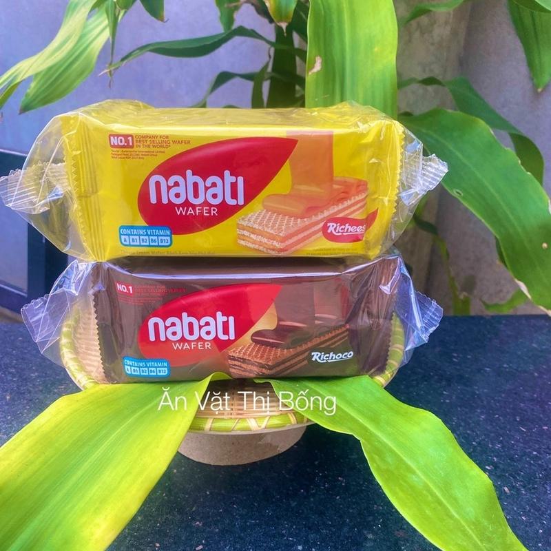 Combo 2 Bịch Bánh Nabati Vị Phô Mai,Socola Bánh Kem Xốp Nabati 1 Bịch 10 Gói