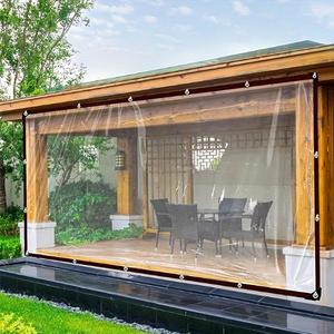 Lona impermeable transparente, paño de polietileno resistente a la lluvia resistente al desgarro para jardín, balcón, camping al aire libre, suministros de cobertura multiusos